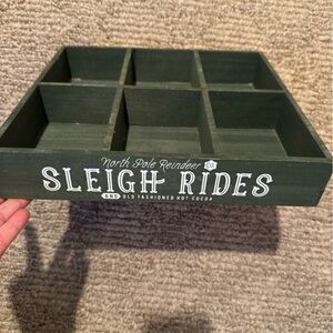 TARGET BULLSEYE CHRISTMAS SLEIGH RIDES CRATE NEW